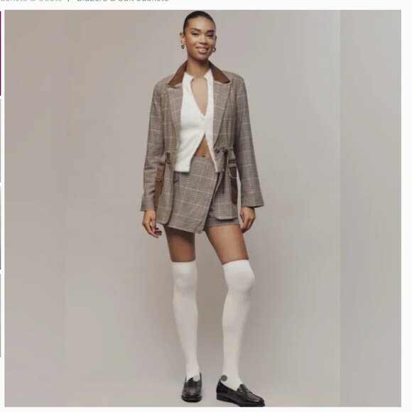 Anthropologie Maeve Cinch-Waist Blazer XS XXS NWT - Picture 3 of 3